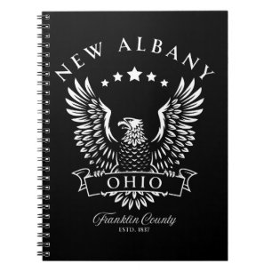 Cuaderno Nueva Albany Franklin County Ohio Águila Vintage