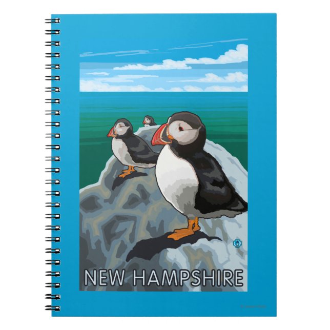 Cuaderno Nueva escena de HampshirePuffins (Frente)