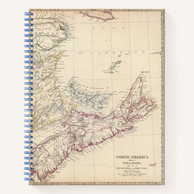 Cuaderno Nueva Escocia, NB, Baja Canadá (Anverso)