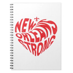 Cuaderno Nueva Orleans Nola Strong Heart