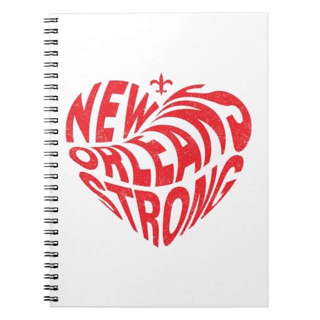 Cuaderno Nueva Orleans Nola Strong Heart (Frente)