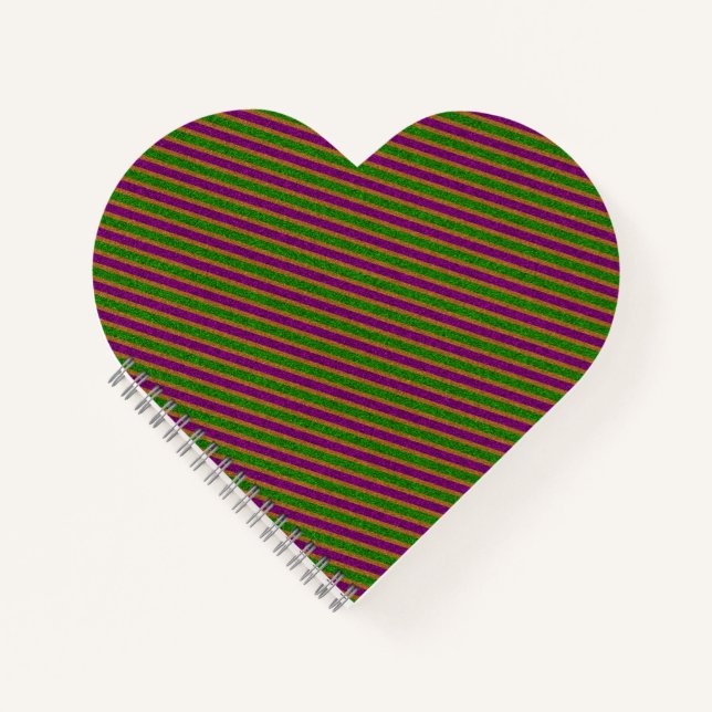 Cuaderno Nueva Orleans Stripe Purpurina (Anverso)