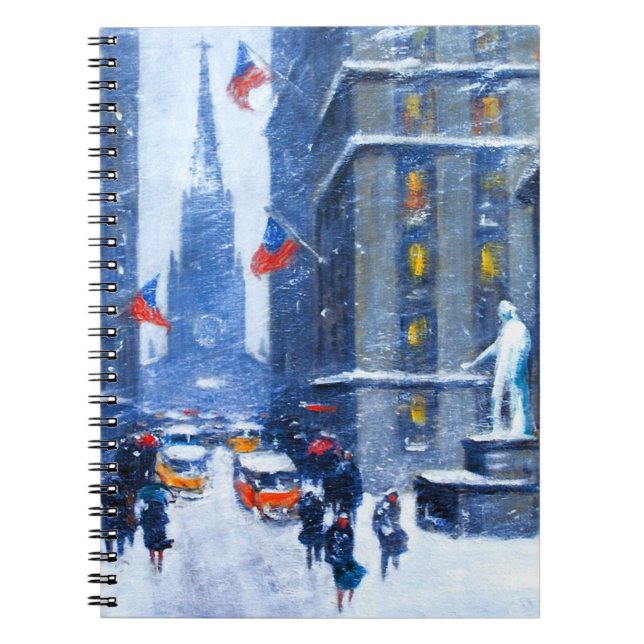 Cuaderno Nueva York. Invierno. Regalo de Navidades Bellas A (Frente)