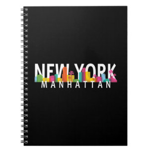Cuaderno Nueva York Manhattan con palmeras