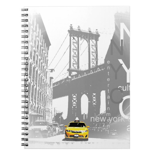 Cuaderno Nueva York - Taxi Amarillo - Nueva York - Nueva Yo (Frente)