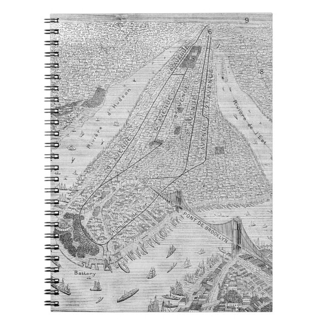 Cuaderno Nueva York: Tren del EL, C1878 (Frente)