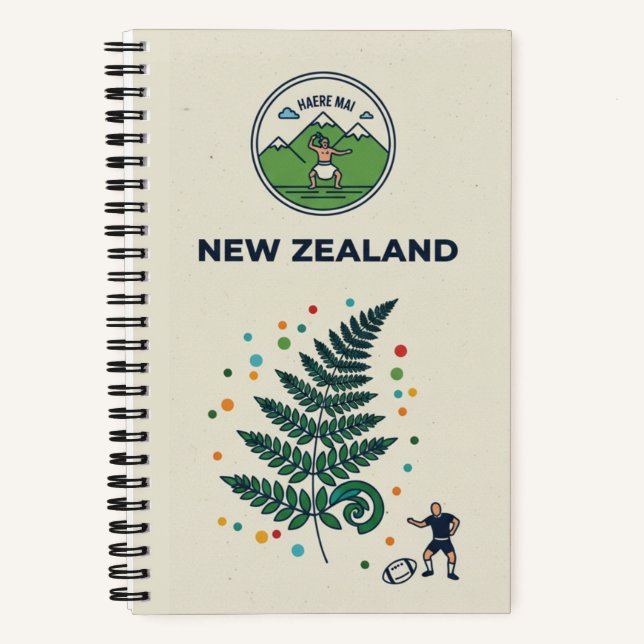 Cuaderno Nueva Zelanda Patrimonio y Aventura Aotearoa: Viaj (Anverso)