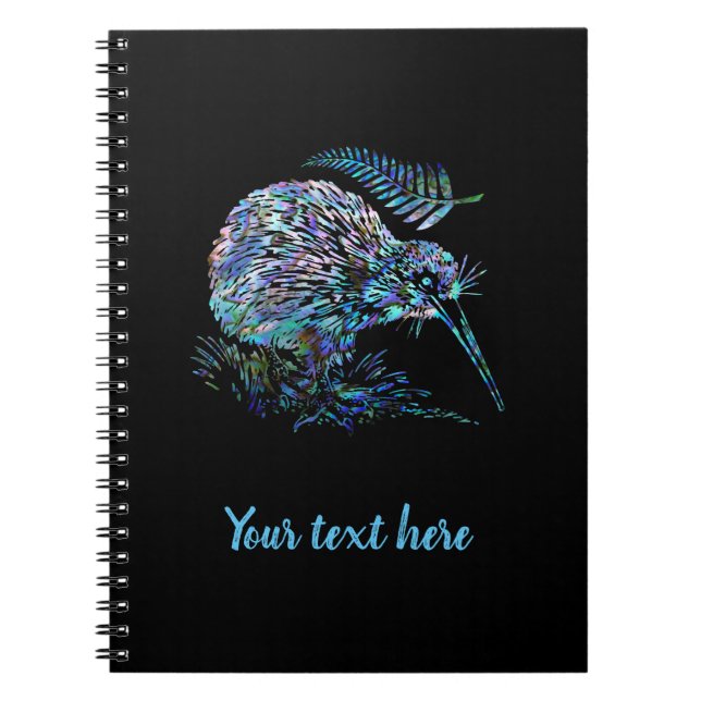CUADERNO NUEVA ZELANDIA KIWI PAUA PERSONALIZADA (Frente)