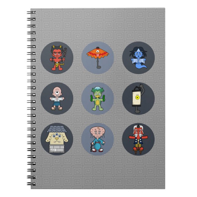Cuaderno Nueve Monstruos Japoneses de Yokai (Frente)