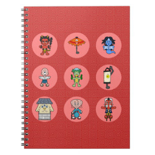 Cuaderno Nueve Monstruos Japoneses de Yokai