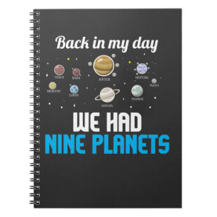 Cuaderno Nueve planetas La ciencia de la astronomía de Plu
