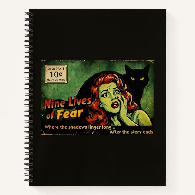 Cuaderno Nueve Vidas de Terror – Edición No. 1 Publicación  (Anverso)