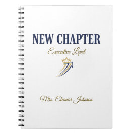Cuaderno Nuevo Capítulo Ejecutivo Personalizado
