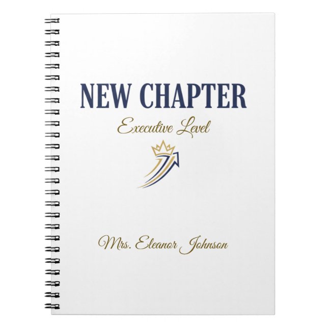 Cuaderno Nuevo Capítulo Ejecutivo Personalizado (Frente)