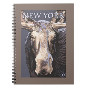 Cuaderno Nuevo de YorkMoose cierre para arriba