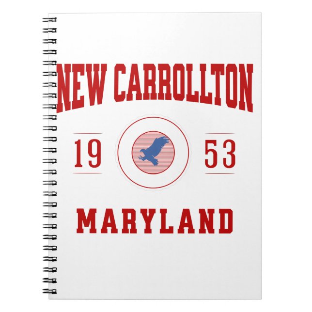Cuaderno Nuevo estilo universitario de Carrollton Maryland (Frente)
