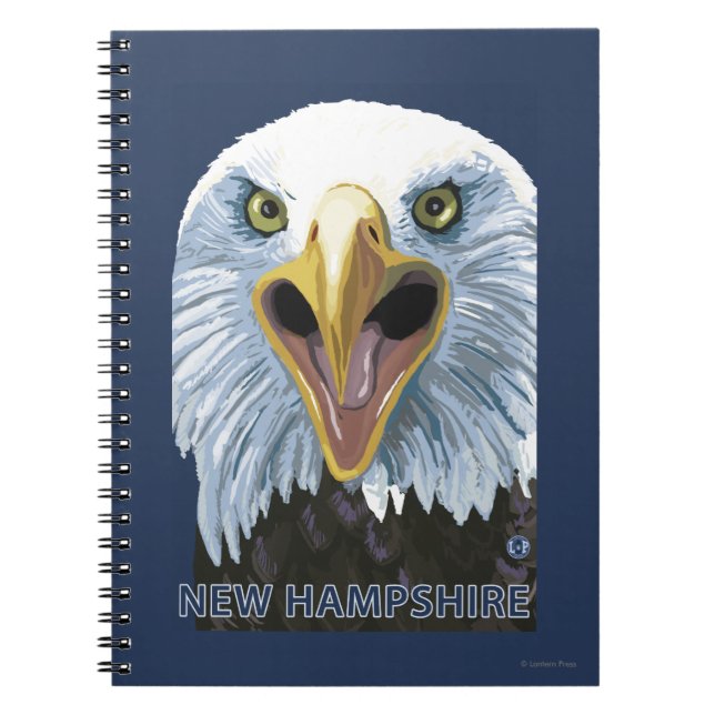 Cuaderno Nuevo Hampshire Eagle Arriba Cerca (Frente)