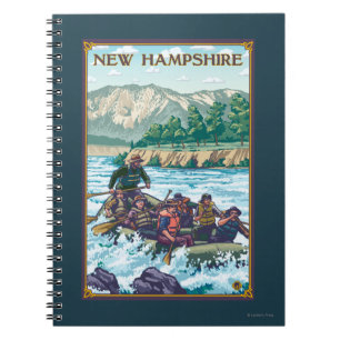 Cuaderno Nuevo HampshireRiver que transporta escena en