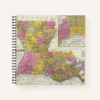 Cuaderno Nuevo Mapa De Luisiana 3