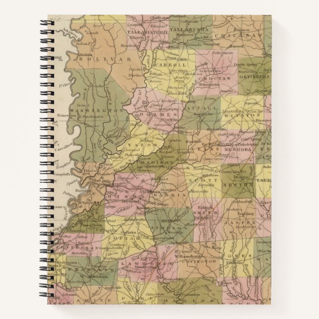 Cuaderno Nuevo Mapa De Misisipi 3 (Anverso)