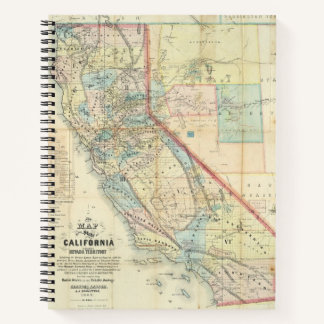 Cuaderno Nuevo mapa del estado de California