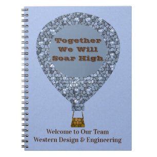 Cuaderno Nuevo negocio de globos aerostáticos de bienvenida
