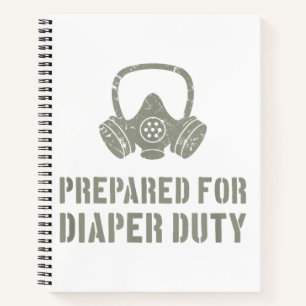 Cuaderno Nuevo Padre Preparado Para Diaper Duty Funny
