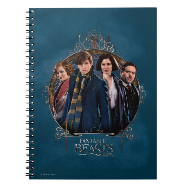 Cuaderno NUEVO SCAMANDER™ y marco Art Nouveau de la empresa (Frente)