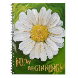 Cuaderno Nuevos comienzos - Poder floral de margarita