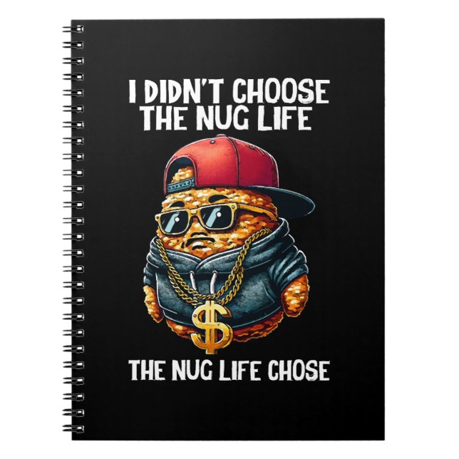 Cuaderno Nugget de Comida Rápida No Elegí La Vida Nug (Frente)