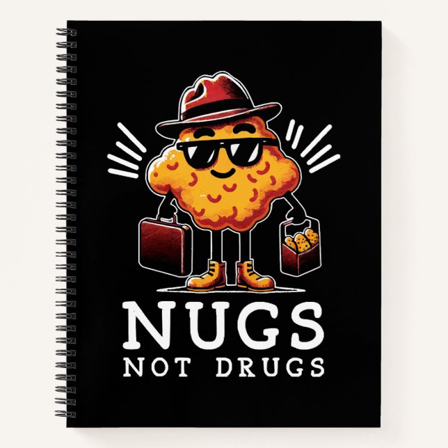 Cuaderno Nuggets Crujientes No Drogas (Anverso)