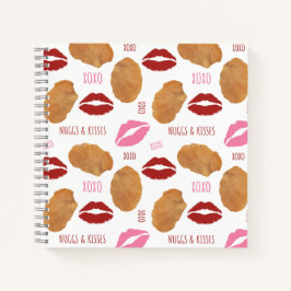 Cuaderno Nuggs & Kisses Levantamientos de nuggets de pollo 