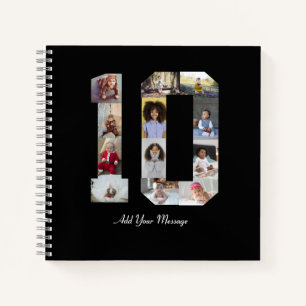 Cuaderno Número 10 Poster de Collage de fotos