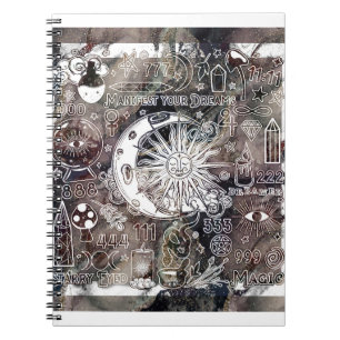 Cuaderno Numerología Afortunada Manifestando Magia Galaxia 