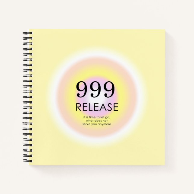 Cuaderno Números ángeles modernos Numerología significa 999 (Anverso)