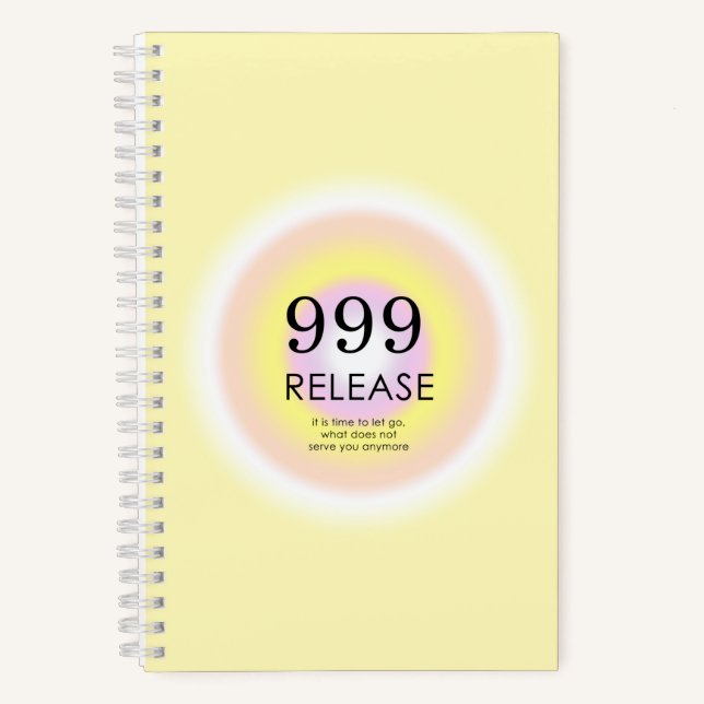 Cuaderno Números ángeles modernos Numerología significa 999 (Anverso)