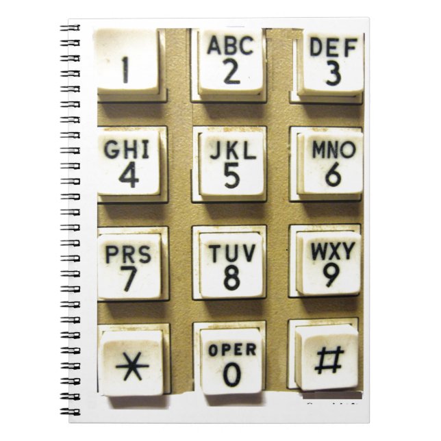 Cuaderno Números de teléfono (Frente)