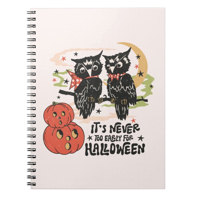 Cuaderno Nunca es demasiado pronto para Halloween (Frente)