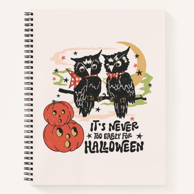 Cuaderno Nunca es demasiado pronto para Halloween (Anverso)