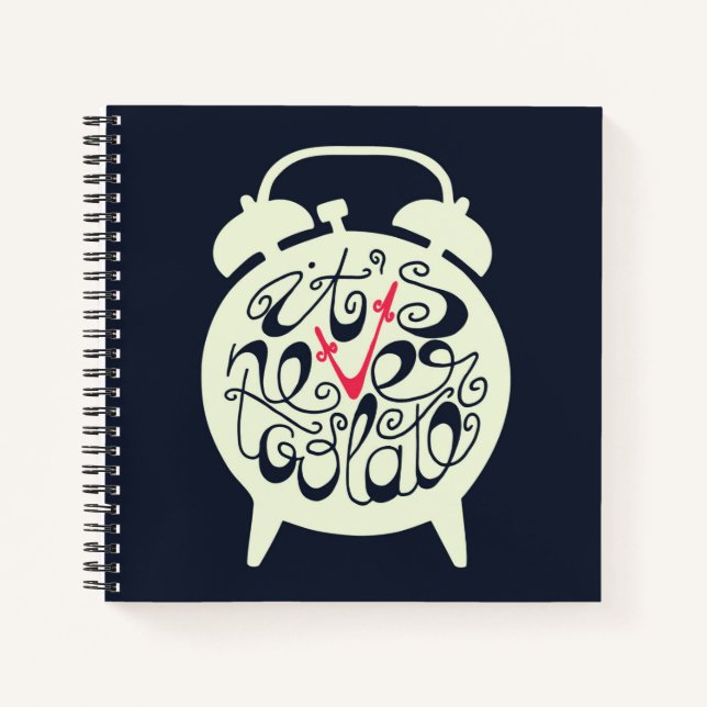 Cuaderno Nunca es demasiado tarde (Anverso)
