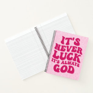 Cuaderno Nunca es una suerte que siempre sea Dios