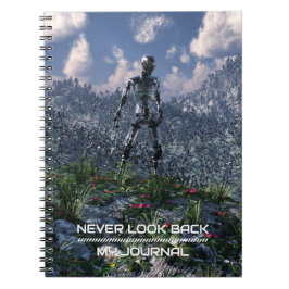 Cuaderno Nunca Mires Atrás. Paisaje futurista con robots