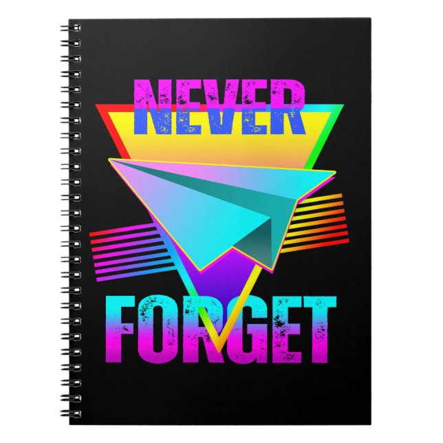 Cuaderno Nunca Olvides Avión de Papel (Frente)