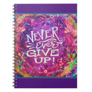 Cuaderno Nunca renuncies a la floral de la inespiritualidad