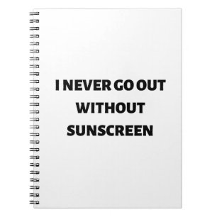 Cuaderno Nunca salgo sin protector solar