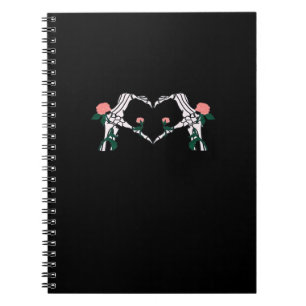 Cuaderno Nunca se quiere - Rosas de Skeleton Hands