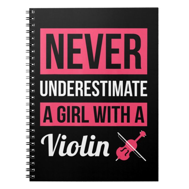 Cuaderno Nunca Subestime A Un Chica Con Tambores Si (Frente)