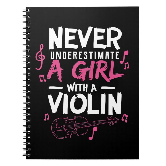 Cuaderno Nunca Subestimes A Los Músicos De Violin T Sh (Frente)