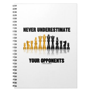 Cuaderno Nunca Subestimes A Tus Oponentes (Juego De Ajedrez