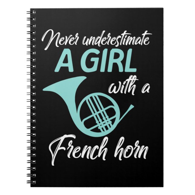 Cuaderno Nunca Subestimes A Un Chica Con Una Mujer Francesa (Frente)